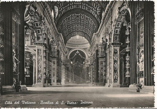 CITTA' DEL VATICANO - BASILICA DI S. PIETRO - INTERNO -