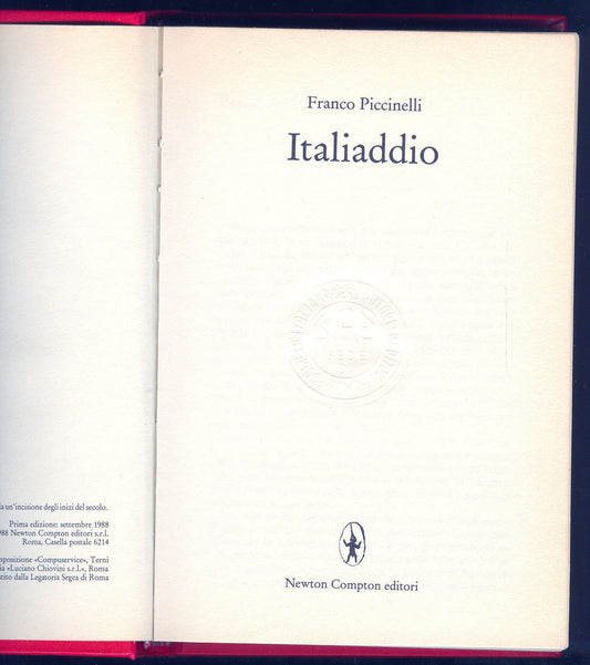 ITALIADDIO - FRANCO PICCINELLI
