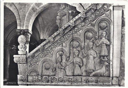BITONTO - CATTEDRALE - PARTICOLARE DELL'AMBONE, IL DOMI