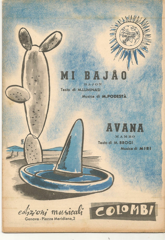 MI BAJAO. bajon - AVANA. mambo - SPARTITO - SHEET MUSIC