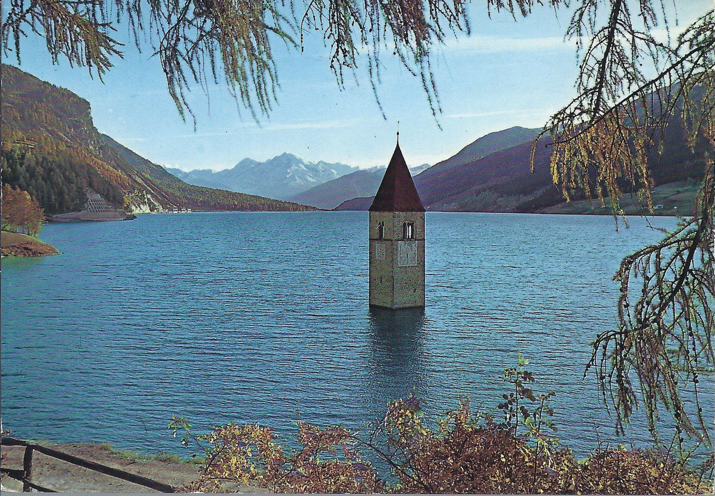 VENOSTA ALTA - CAMPANILE DELLA CURON ALLAGATA VERSO L'O