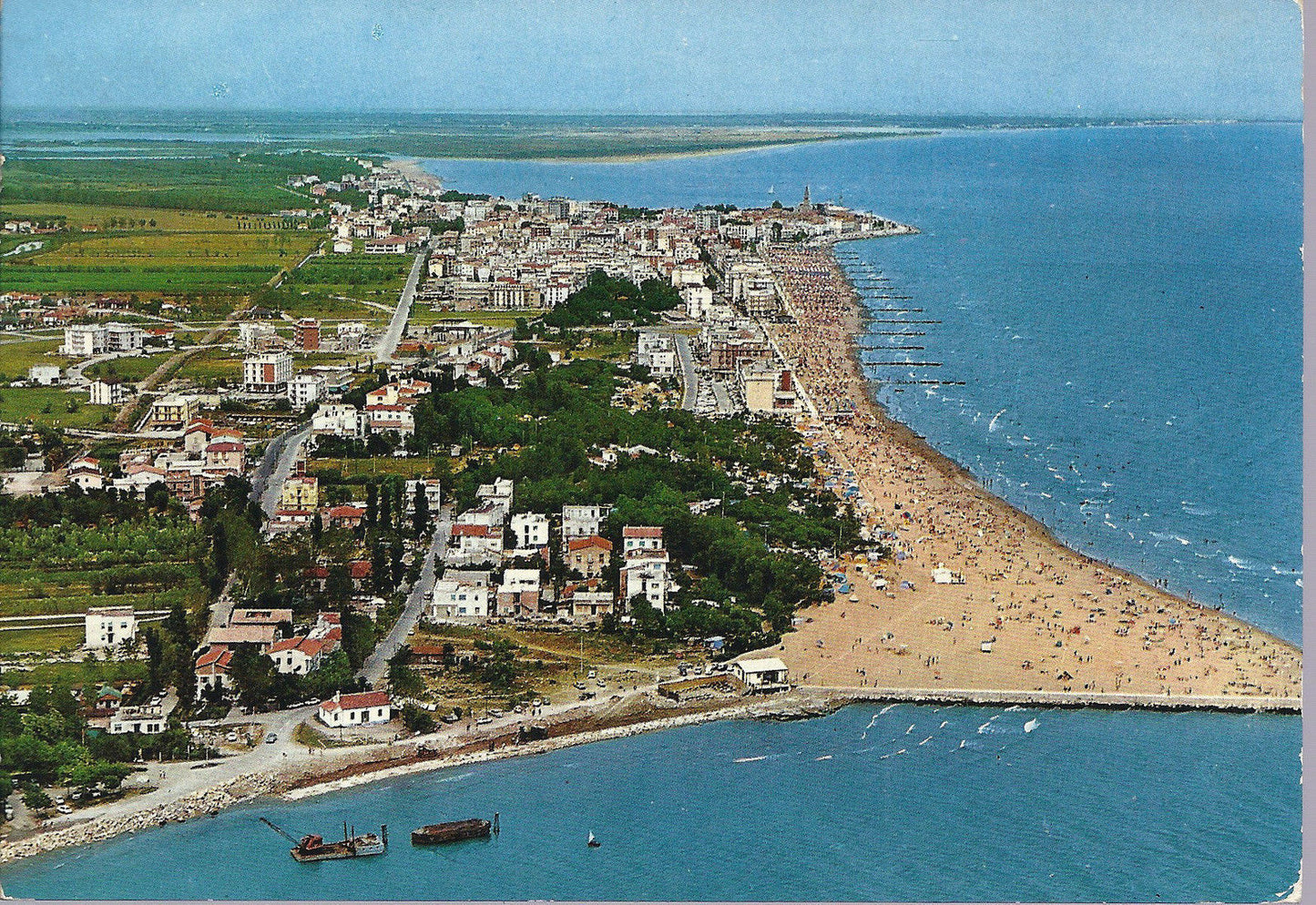 CAORLE - PANORAMA DALL'AEREO - V 1972 - FG