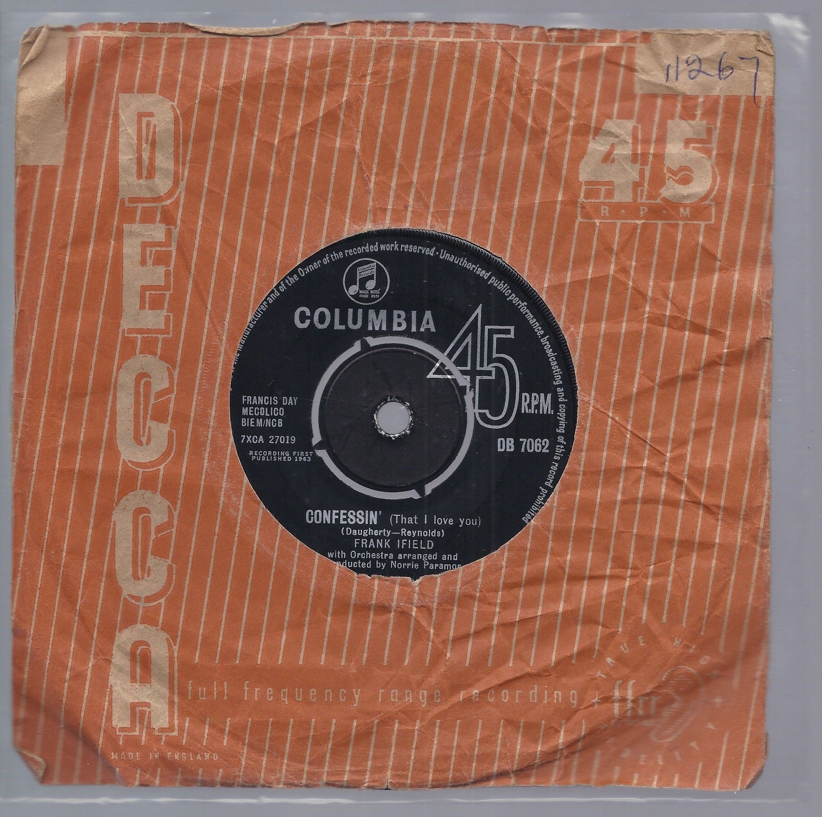 CONFESSIN'   That I Love You  - WALTZING MATILDA -- FRANK IFIELD