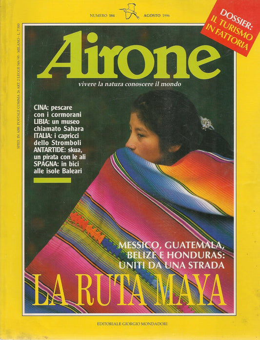AIRONE N 184 - AGOSTO 1996- LA RUTA MAYA