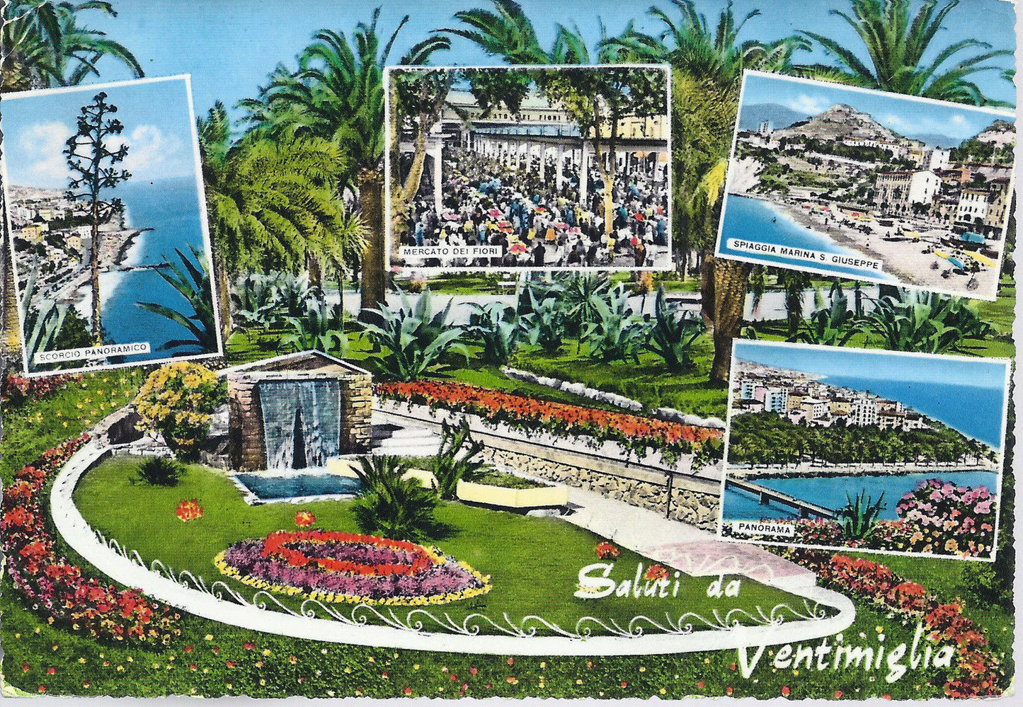 VENTIMIGLIA - SALUTI - VEDUTINE - V 1962 - FG