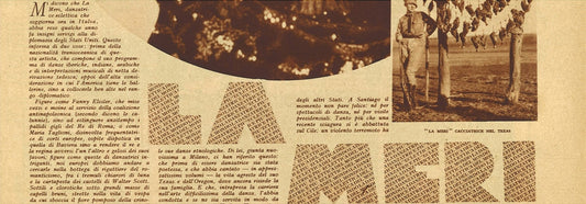 LA MERI - Russell Meriwether Hughes - CLIPPING-RITAGLI DI GIORNALE