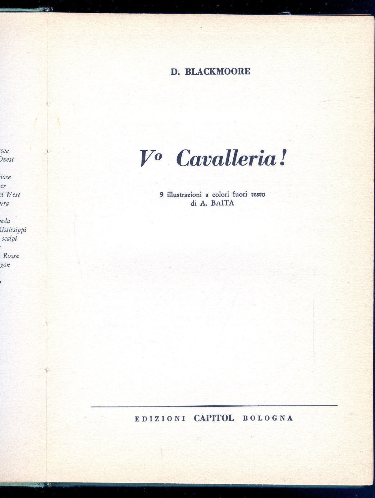 V° CAVALLERIA! - D. BLACKMOORE
