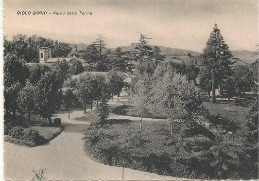 RIOLO BAGNI - PARCO DELLE TERME - 1953