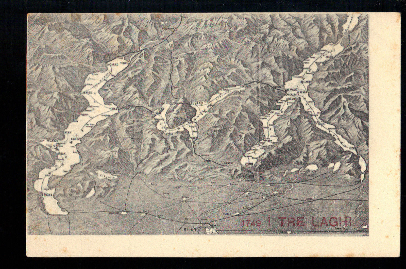 LOMBARDIA - MILANO E I TRE LAGHI - NV - DORSO UNITO - DISEGN