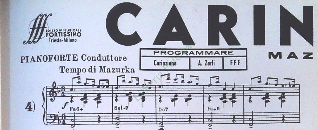 ATHOS ZARLI. SERIE CAMAPOGNOLA - 4 BRANI - SPARTITO-SHEET MUSIC