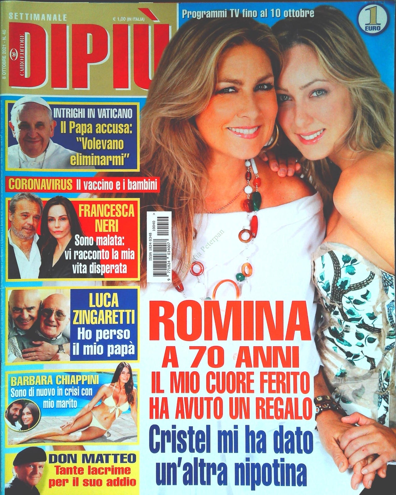 DI PIU' 8 OTTOBRE 2021 - ROMINA POWE - ZINGARETTI - FRANCESCA NERI - CHIAPPINI