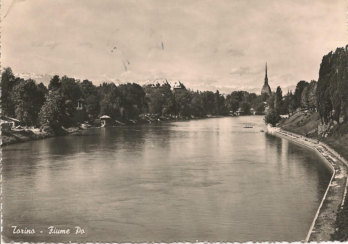 TORINO - FIUME PO - PANORAMA - V1954