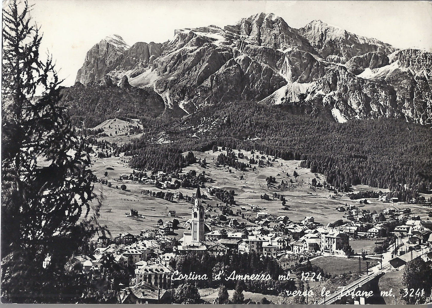 CORTINA D'AMPEZZO - VERSO LE TOFANE - V 1956 - FG