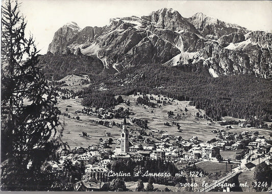 CORTINA D'AMPEZZO - VERSO LE TOFANE - V 1956 - FG