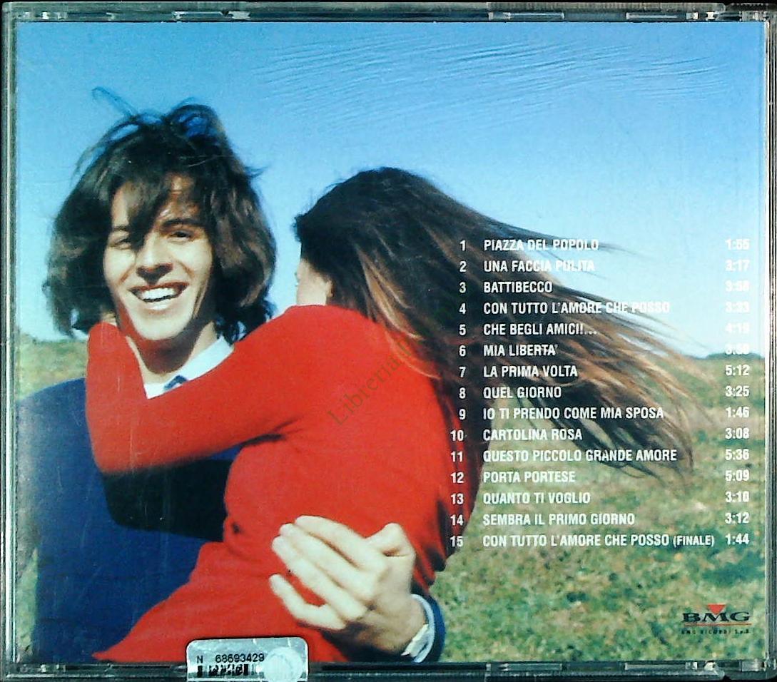QUESTO PICCOLO GRANDE AMORE - CLAUDIO BAGLIONI - SORRISI E CANZONI - CD