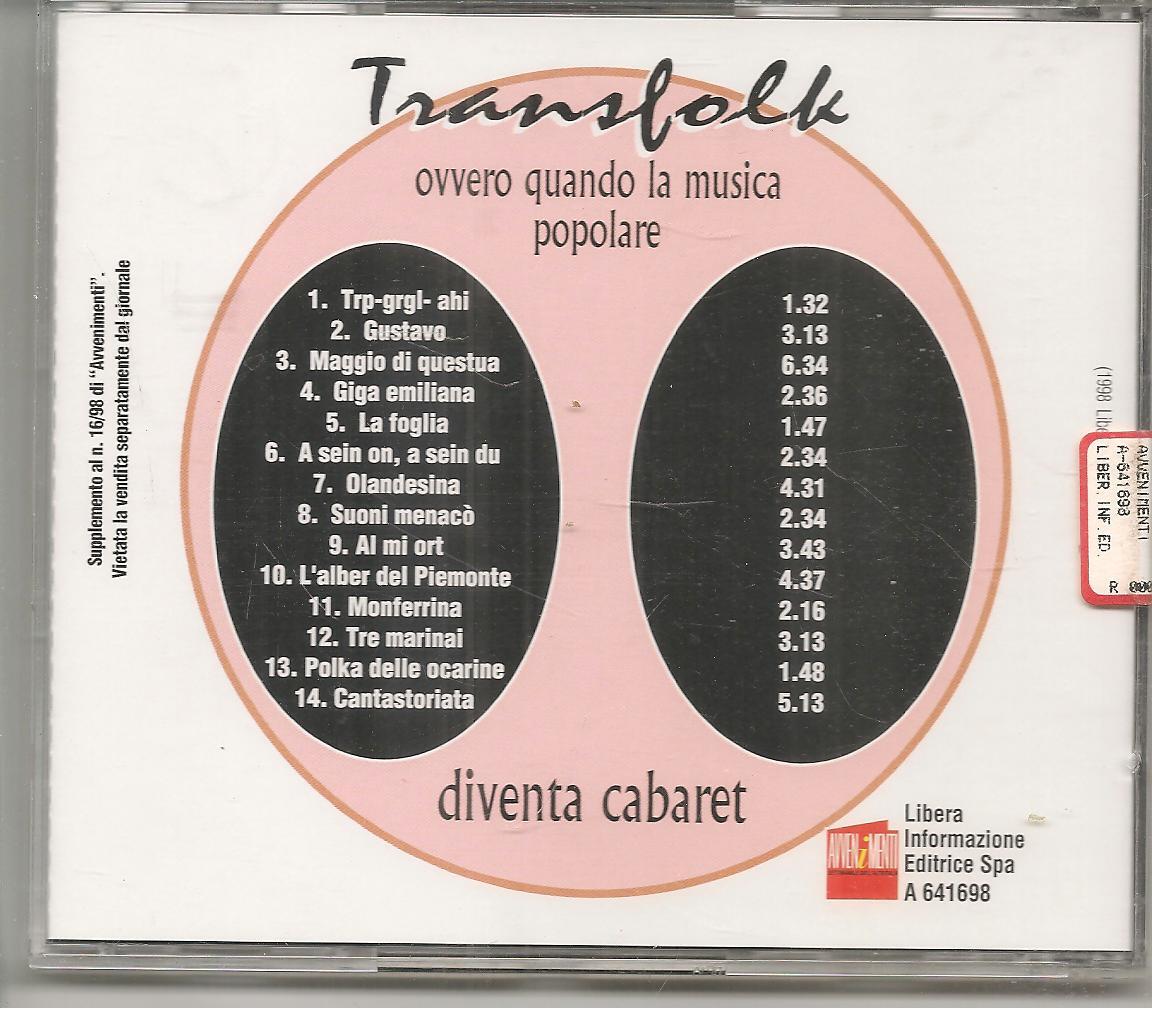 TRANSFOLK. GRUPPO EMILIANO - CD