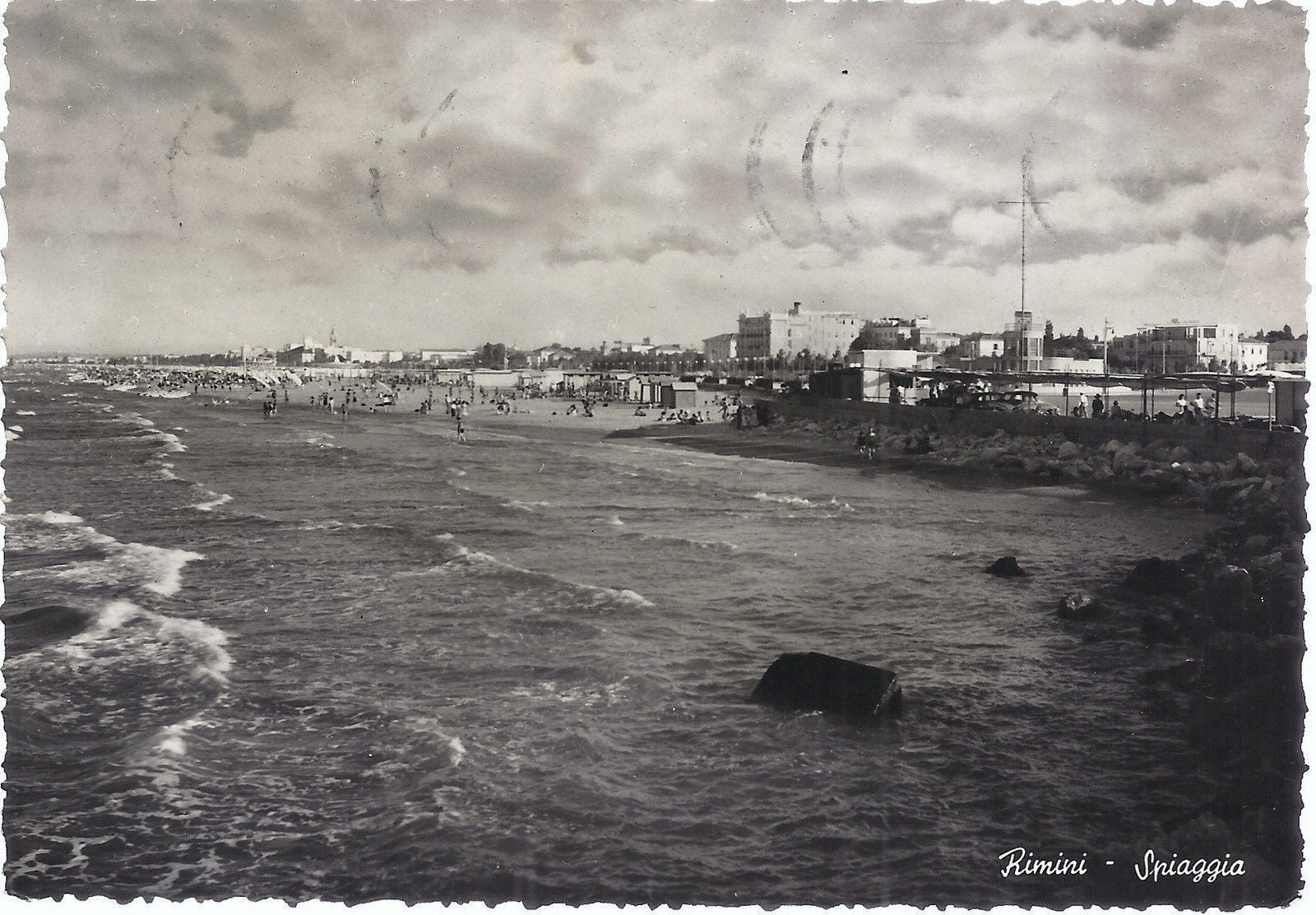RIMINI - SPIAGGIA - V 1955 - FG