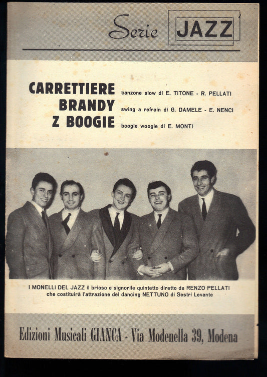 SERIE JAZZ # CARRETTIERE - BRANDY - Z BOOGIE # SPARTITO - TROMBA IN SIb