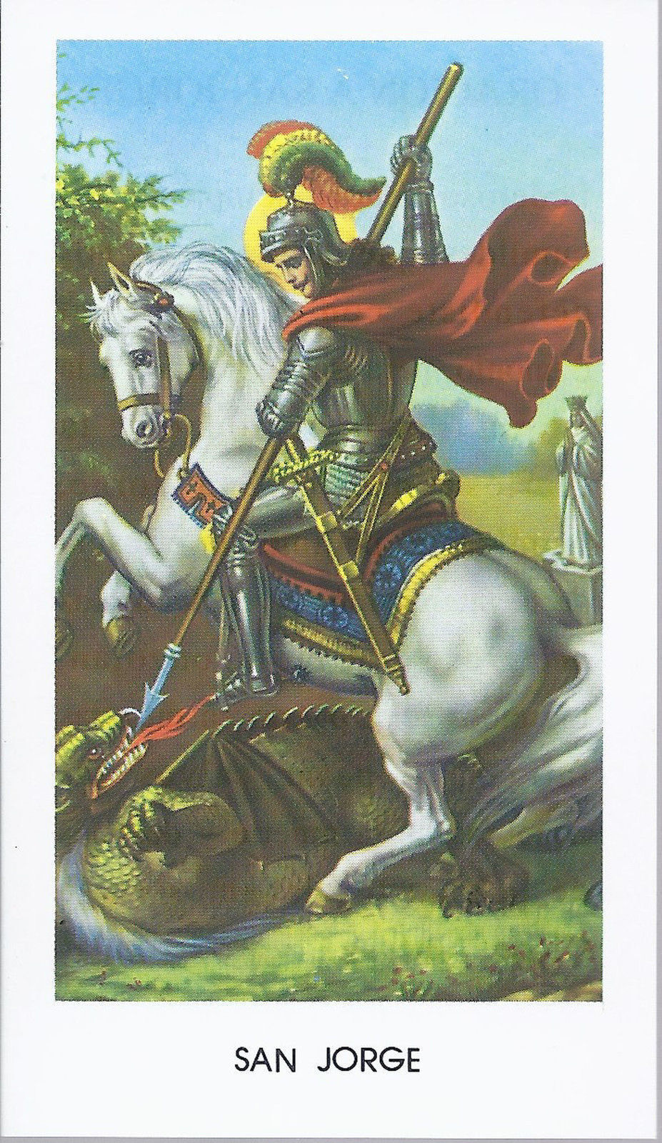 SAN JORGE - SANTINO - HOLY CARD - spanish text - AS012-112