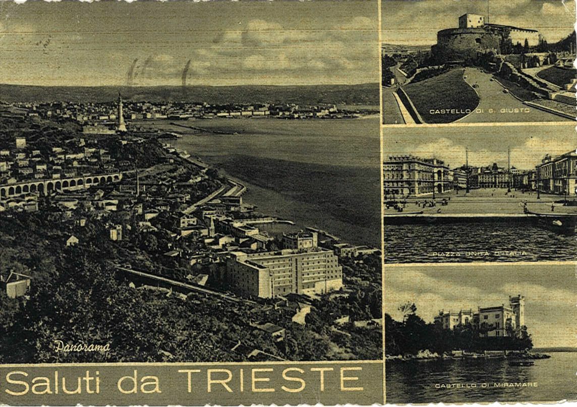 SALUTI DA TRIESTE - QUATTRO VEDUTE - V1957