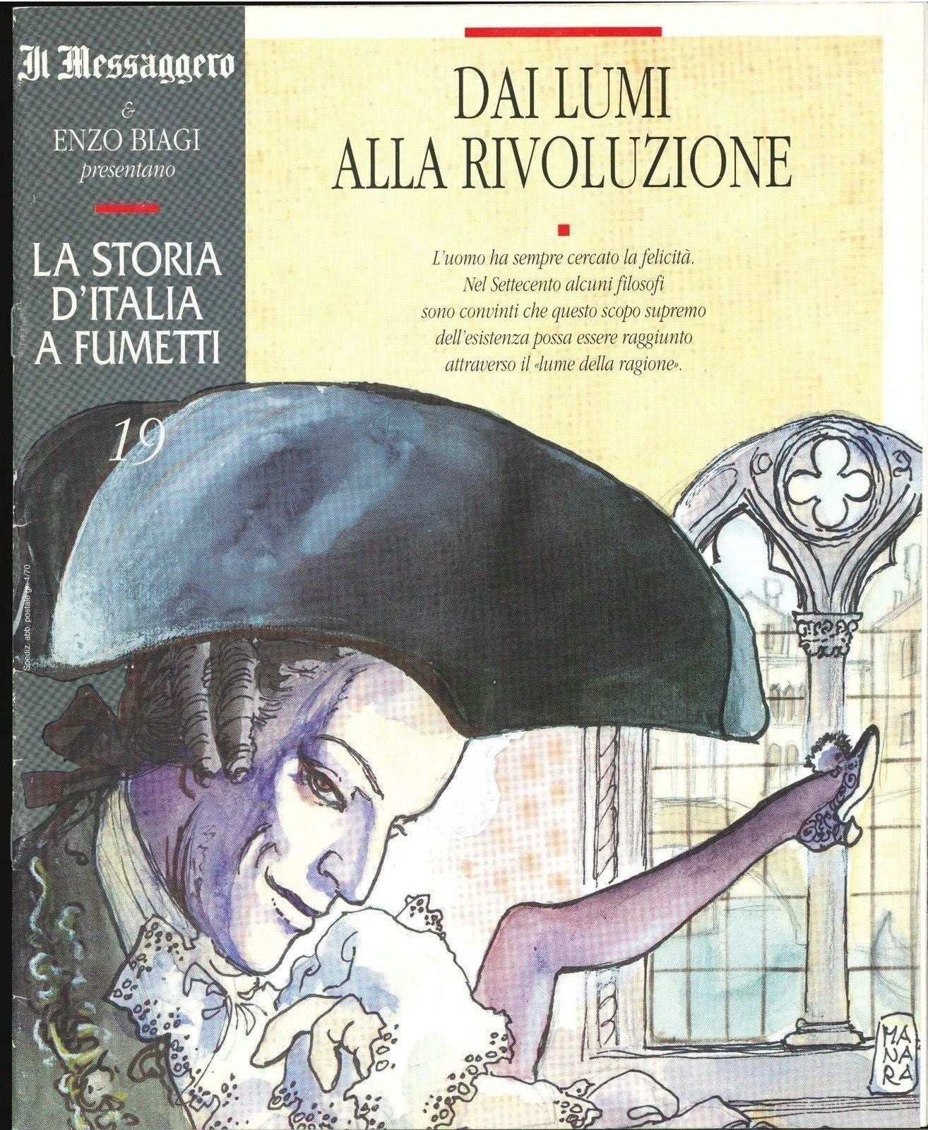 LA STORIA D'ITALIA A FUMETTI FASC. N 19-DAI LUMI ALLA RIVOLUZIONE-OUTLET DEL LIB