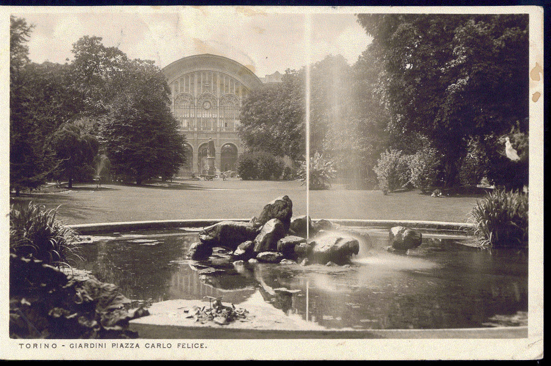 TORINO - GIARDINI PIAZZA CARLO FELICE - V1926