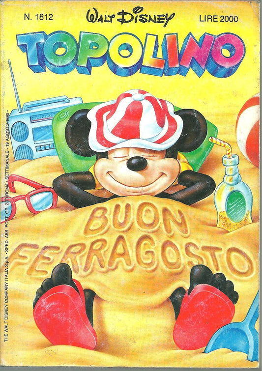 TOPOLINO N. 1812 - 19 AGOSTO 1990