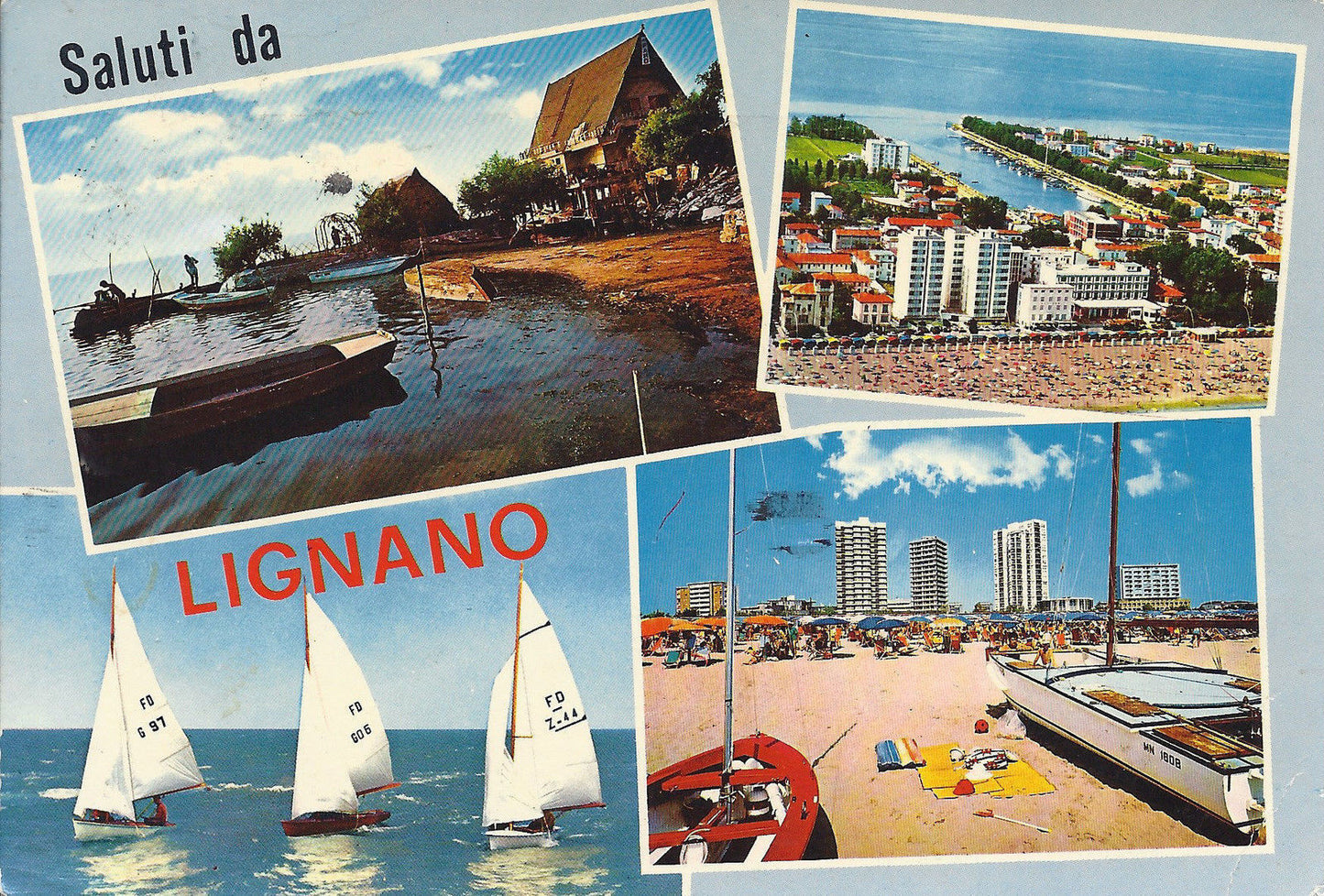 LIGNANO - SALUTI - 4 VEDUTE - V1972