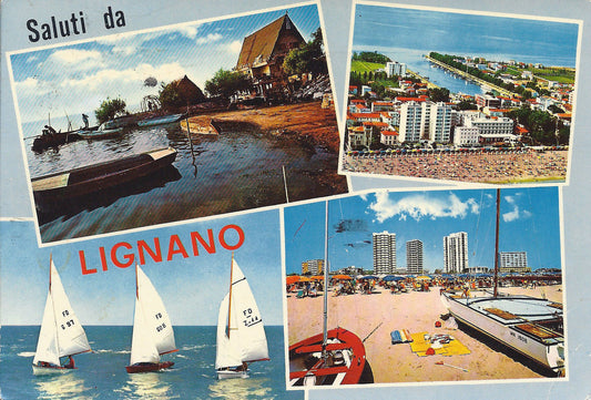 LIGNANO - SALUTI - 4 VEDUTE - V1972