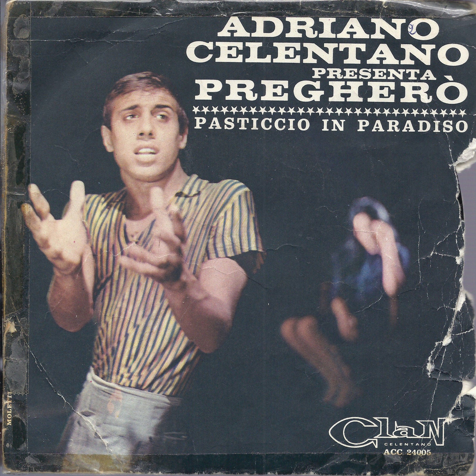 PREGHERO' - PASTICCIO IN PARADISO # ADRIANO CELENTANO e I Ribelli - minidepliant