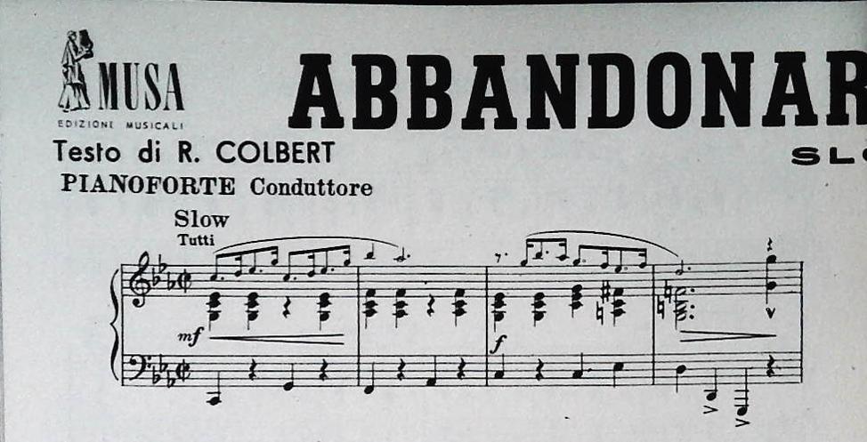 RICORDANDO LISZT. fox - ABBANDONARIS NEL BUIO.slow -SPARTITO-SHEET MUSIC
