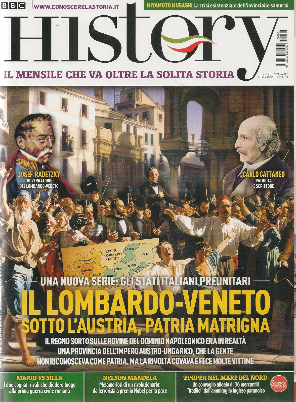 HISTORY FEBBRAIO 2020 - IL LOMBARDO-VENETO SOTTO L'AUSTRIA
