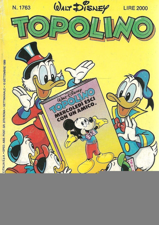 TOPOLINO N° 1763  -10 SETTEMBRE 1989