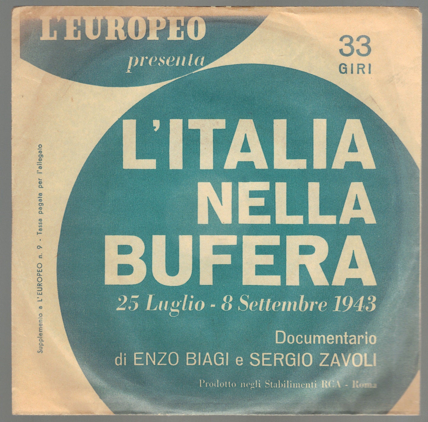 L'ITALIA NELLA BUFERA 25-7 # 8-9-1943 - DOCUMENTARIO DI