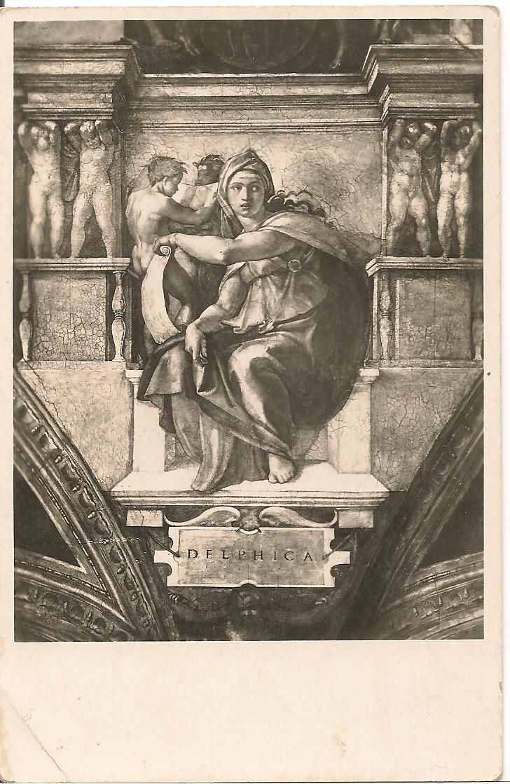 ROMA - CAPPELLA SISTINA - MICHELANGELO: LA SIBILLA DELFICA -
