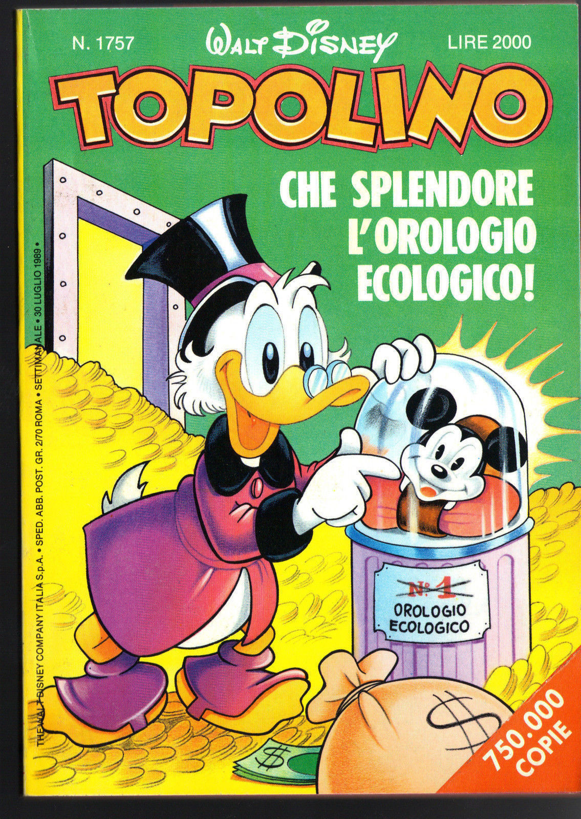 TOPOLINO N° 1757 - 30 LUGLIO 1989