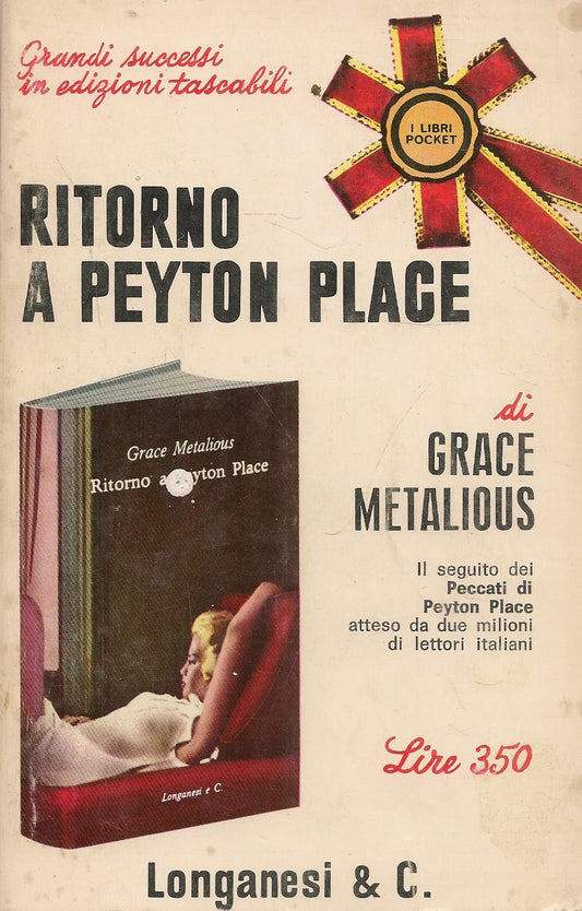 RITORNO PEYTON PLACE - GRACE METALIOUS - LONGANESI 1967