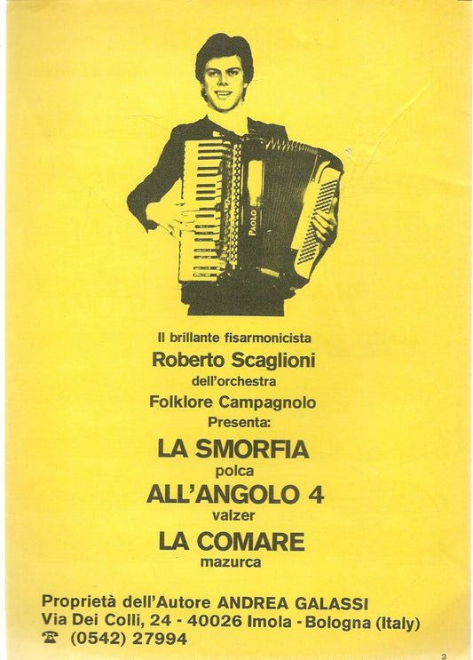 LA SMORFIA.ALL'ANGOLO 4. LA COMARE - SPARTITO-SHEET MUSIC