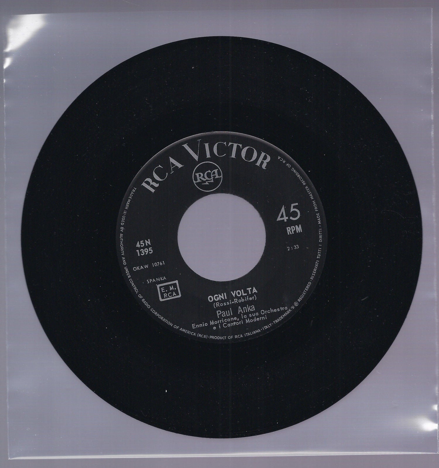 OGNI VOLTA - STASERA RESTA CON ME =#= PAUL ANKA