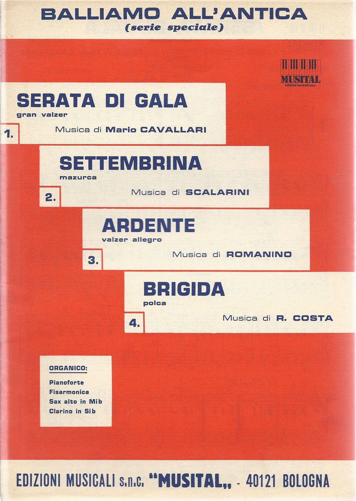 SERATA DI GALA - SETTEMBRINA - ARDENTE - BRIGIDA # SPARTITO