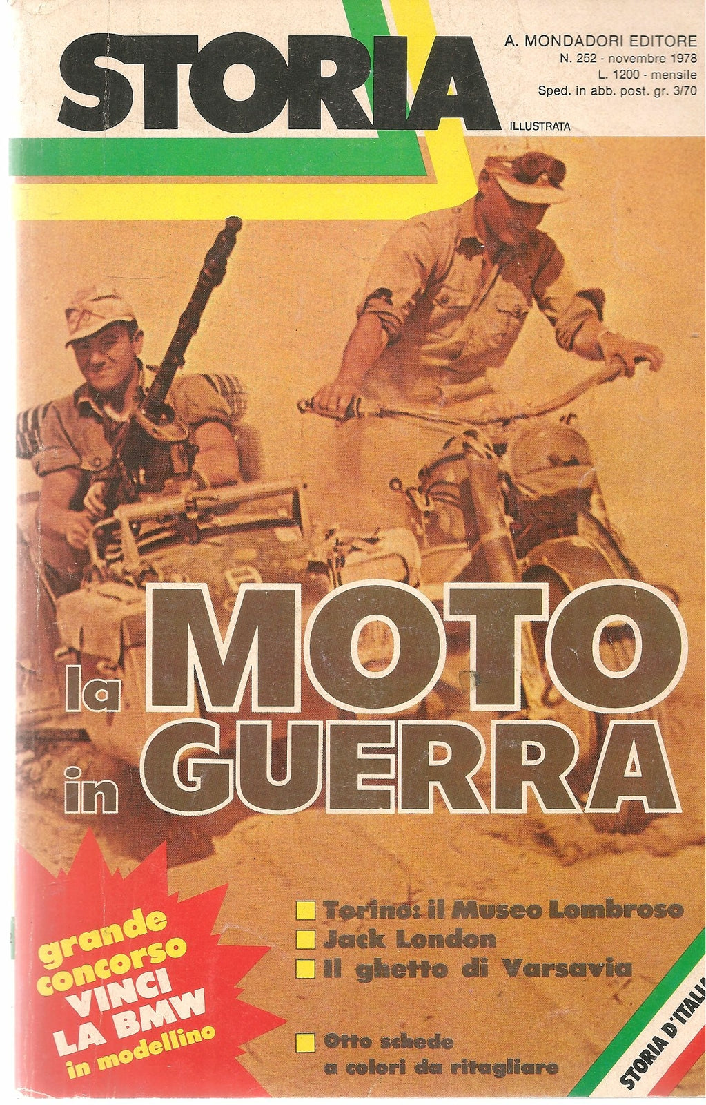 STORIA ILLUSTRATA N. 252 - LA MOTO IN GUERRA