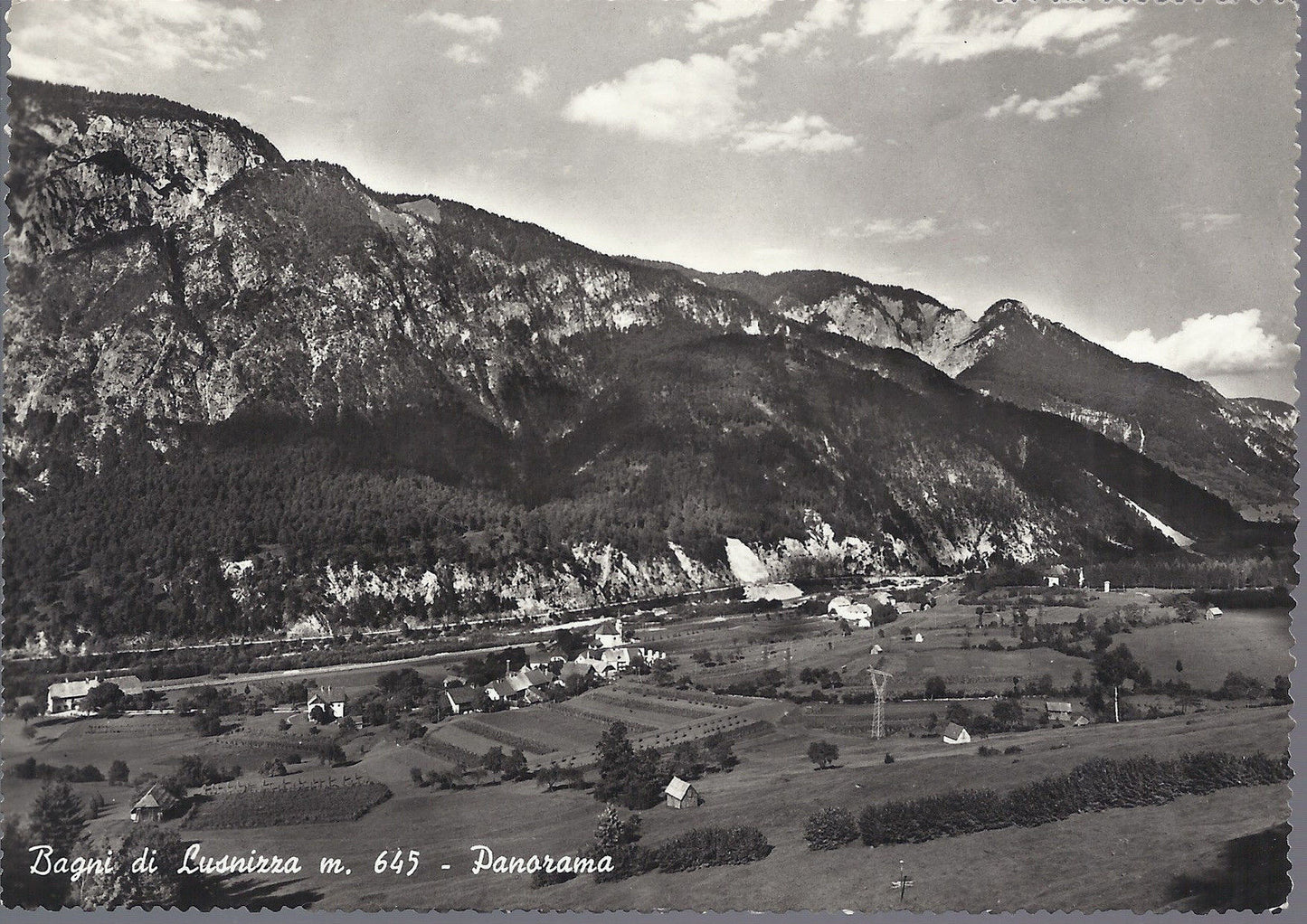 BAGNI DI LUSNIZZA - PANORAMA - V 1957 - FG