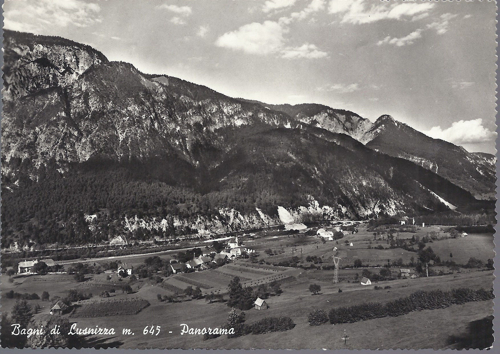 BAGNI DI LUSNIZZA - PANORAMA - V 1957 - FG