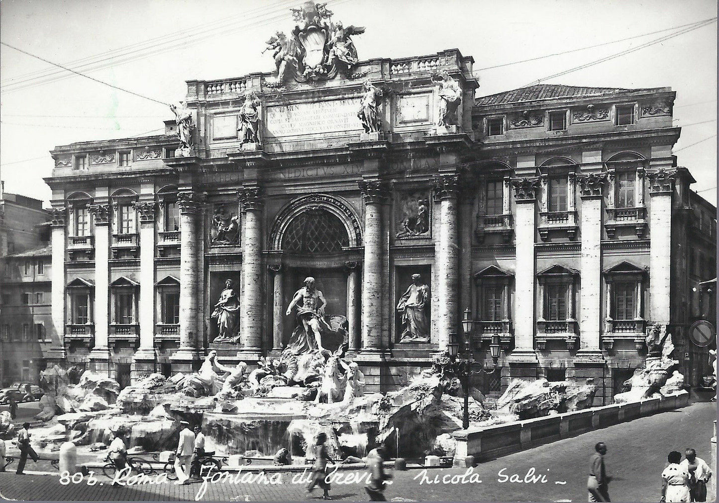 ROMA - FONTANA DI TREVI - Nicola Salvi - V 1955