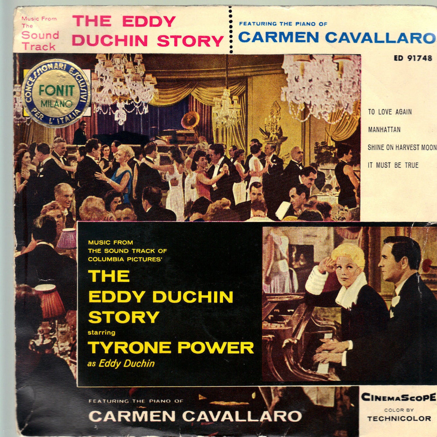 Music from the Sound Track THE EDDY DUCHIN STORY # the piano of CARMEN CAVALLARO
