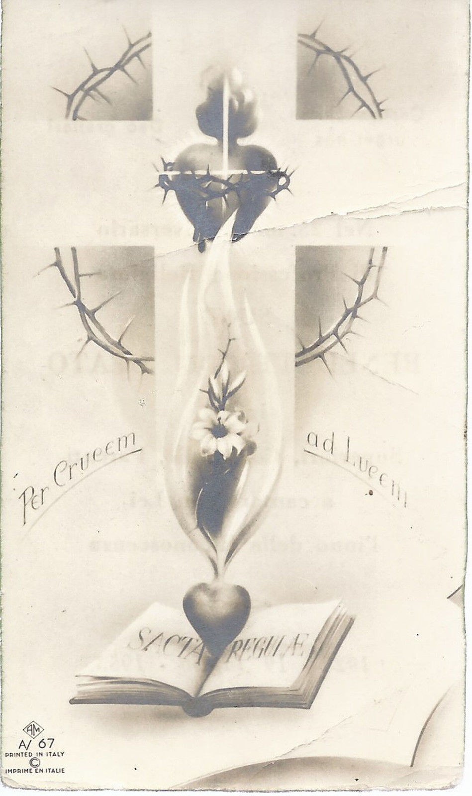 PER CRUCEM  AD LUCEM - 25° VOTI MONACALI - 1953 - AS011-