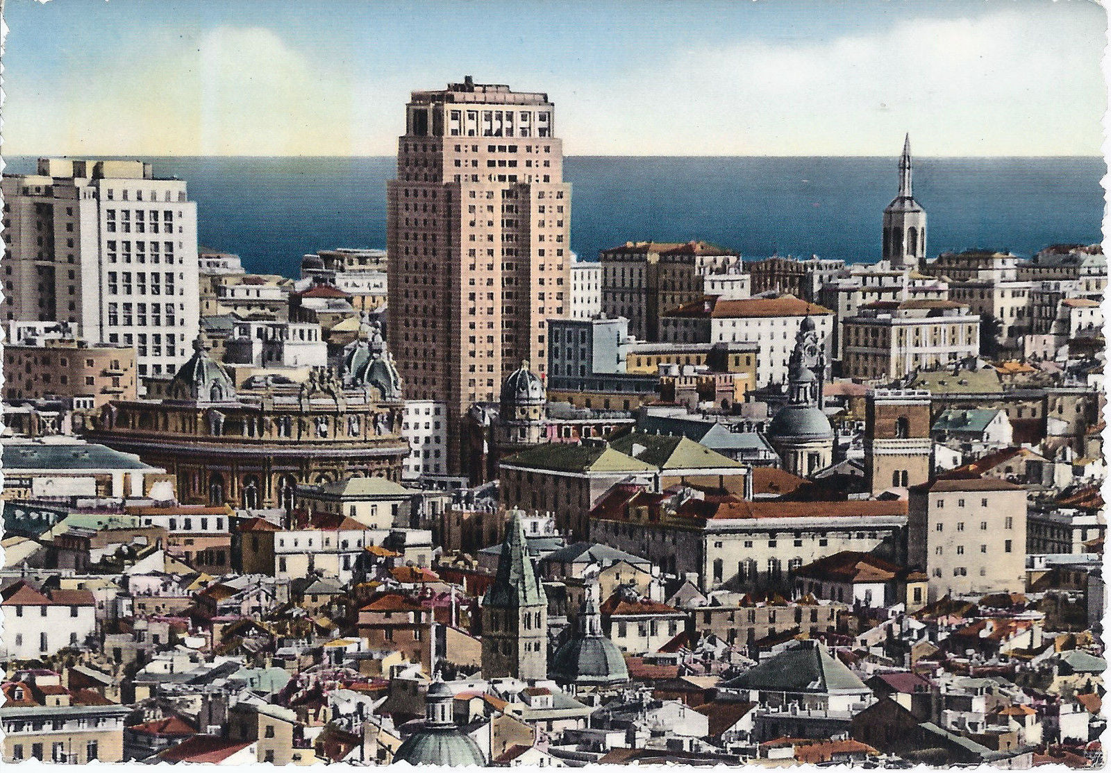 GENOVA - PANORAMA DAL CASTELLETTO - V 1953 - FG