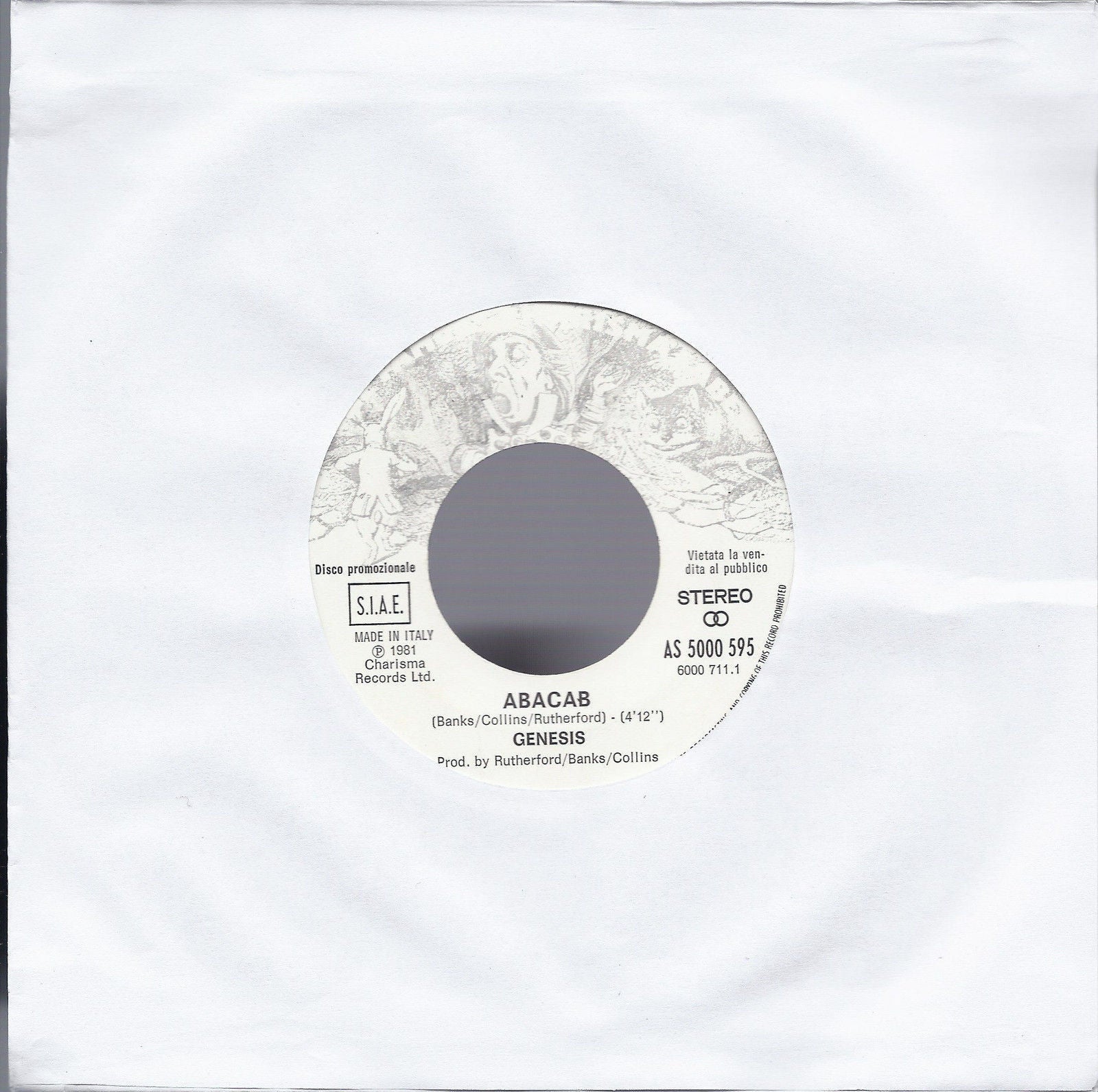 ABACAB # GENESIS = LA NENA DEL SALVADOR # ALBERTO FORTIS - Ed. Juke Box