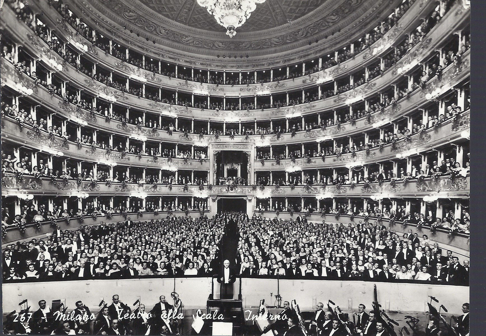 MILANO - TEATRO ALLA SCALA - INTERNO - V1958