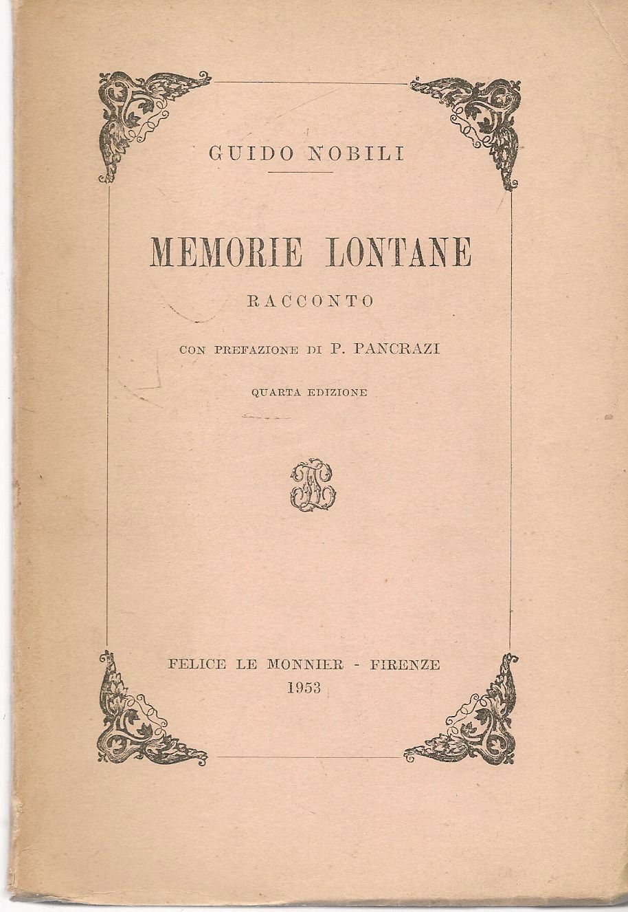 MEMORIE LONTANE - GUIDO NOBILI